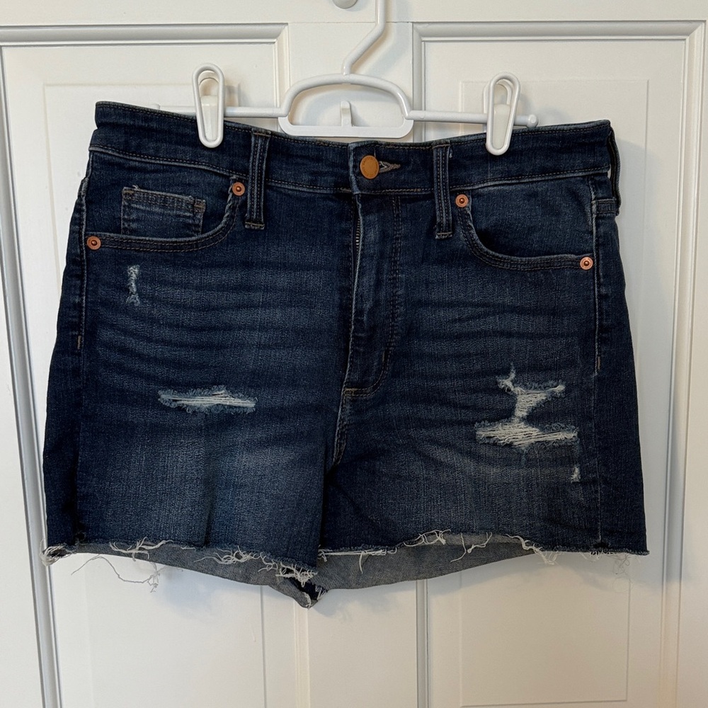 Universal Thread Navy Distressed Jean Shorts